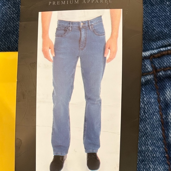 Urban Star Men's Slim Fit Jeans - Classic Blue - Picture 3 of 7